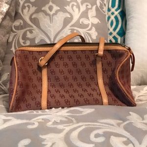 Dooney & Bourke burgundy/maroon barrel bag